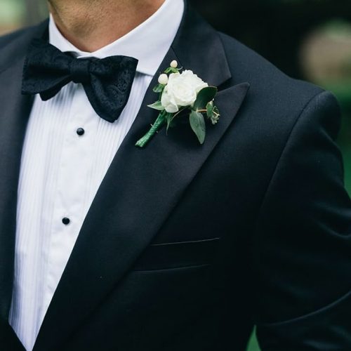 Bow tie & flower